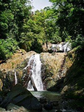 Средняя часть водопада Аргайл на Тобаго.