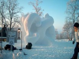 Снежный фестиваль в Кируне